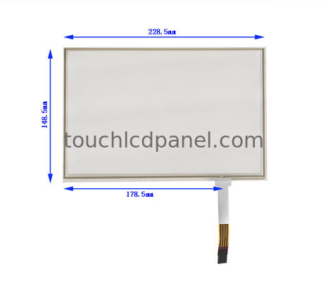 217 X 136.2mm 10.1 인치 저항 터치 스크린과 FPC 연결 응답 시간 10ms