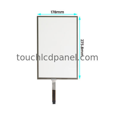 12.1'' 와이드스크린 1280 X 800 5 와이어 저항 터치 패널 275.8 X 178 X 2.1mm 윤곽 차원