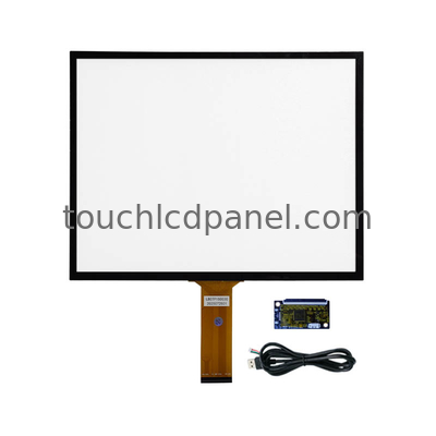 15인치 6mm 반반달 커버 유리 용량 터치 패널 1024x768 해상도의 LCD 패널